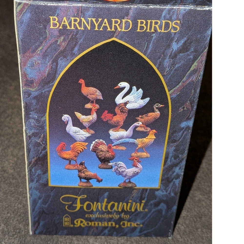 VTG Fontanini Barnyard Birds Heirloom Nativity 5" Collection 51517 1997 NIB